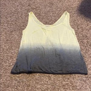 Gray and yellow tank top